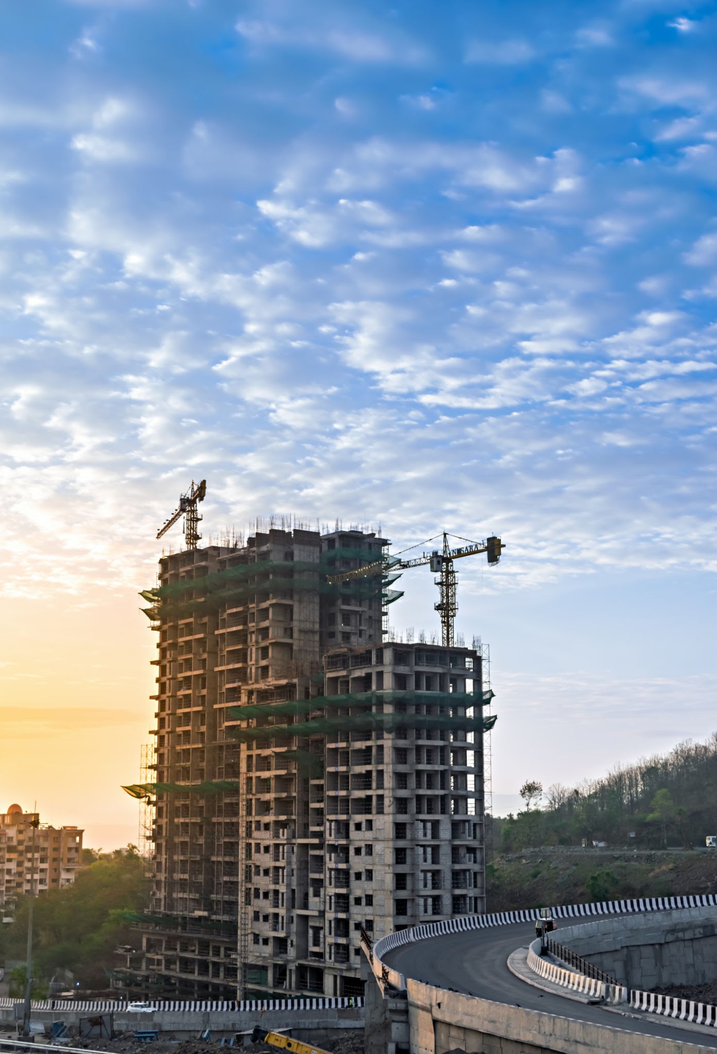 Commercial construction structure by Tathastu Infra