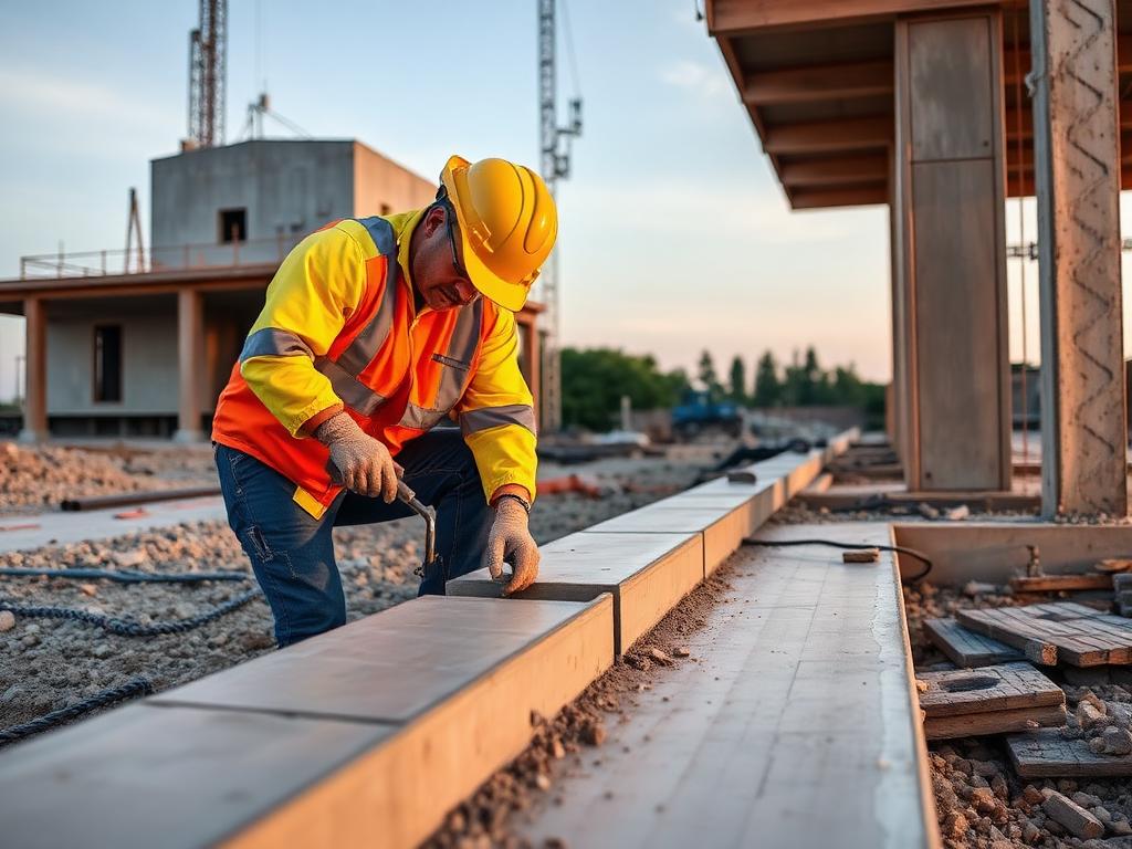 Construction material planning and site coordination