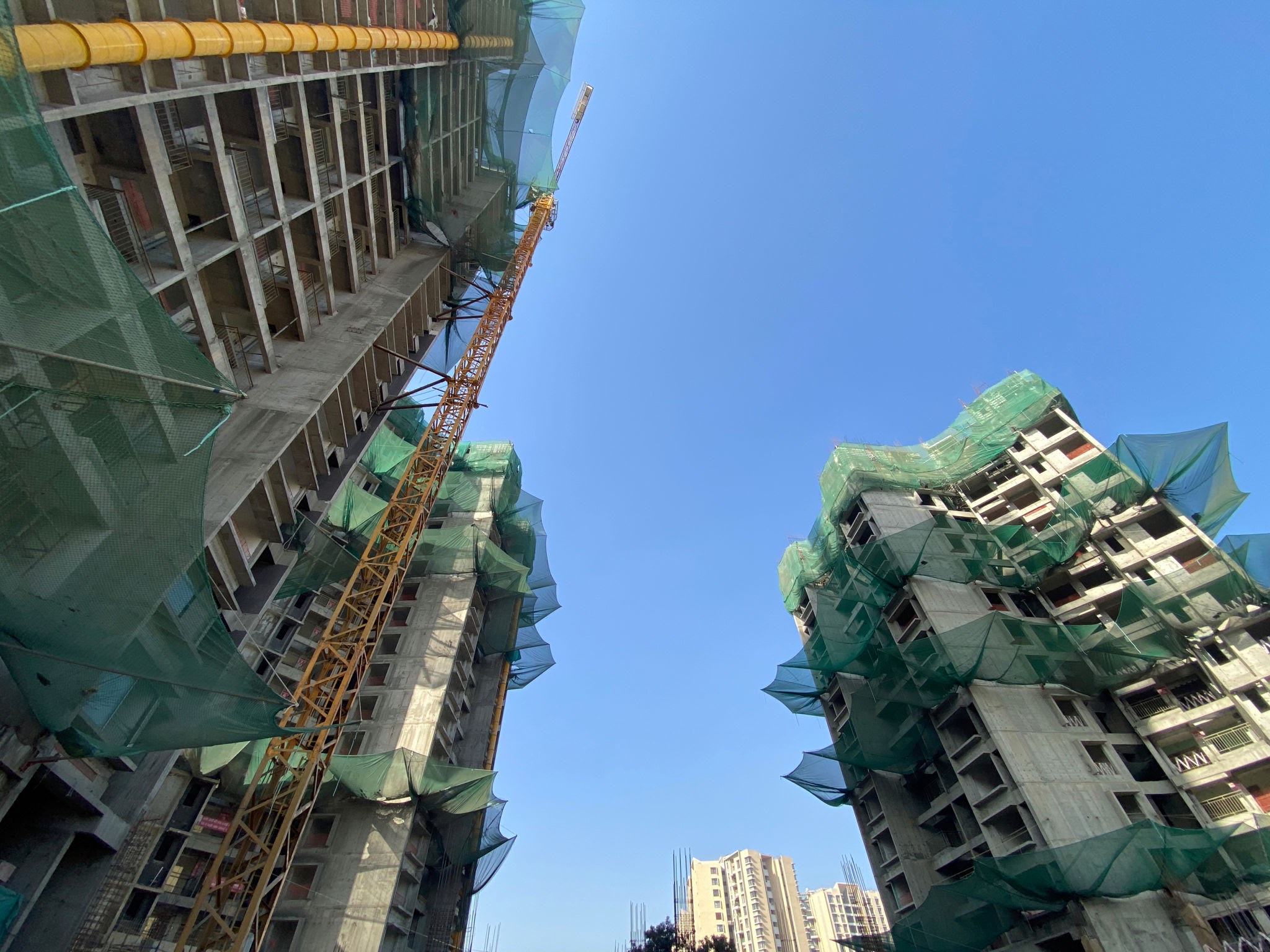 Structural work and RCC construction site