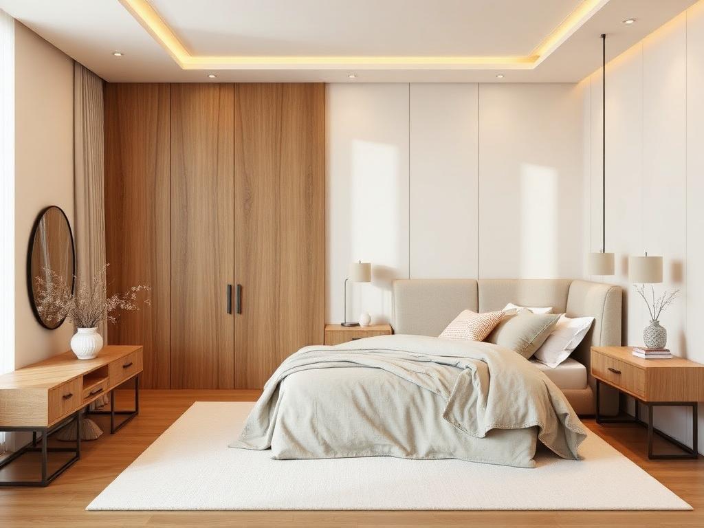 Elegant bedroom interior design in Pune