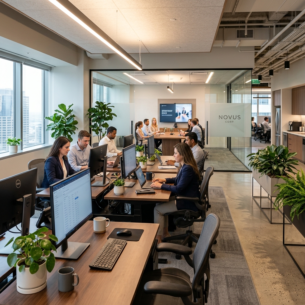 Modern office interior design by Tathastu Infra