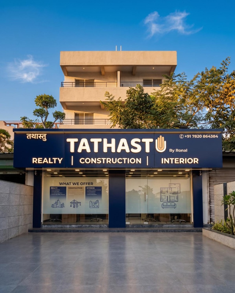 Tathastu Infra office storefront and physical studio facade in Lohegaon, Pune